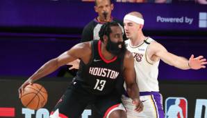 JAMES HARDEN (Guard, Houston Rockets) - Stats in den Playoffs: 29,6 Punkte, 7,7 Assists, 5,6 Rebounds und 1,5 Steals bei 47,8 Prozent aus dem Feld und 33,3 Prozent von Downtown in 37,3 Minuten (12 Spiele).