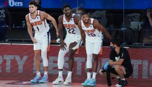 Ein Deal ist machbar, weil die Suns über jede Menge Assets verfügen. Drei Spieler sind aber wohl unantastbar und zwar All-Star Devin Booker, der frühere Nr.1-Pick Deandre Ayton und Verteidigungsspezialist Mikal Bridges.