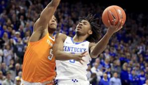 PLATZ 12: Tyrese Maxey (Kentucky, SG, 19 Jahre) - Stats: 14,0 Punkte, 4,3 Rebounds und 3,2 Assists bei 42,7 Prozent FG und 29,2 Prozent Dreier in 34,5 Minuten (31 Spiele)