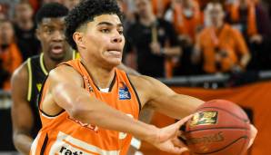 PLATZ 5: Killian Hayes (ratiopharm Ulm/Deutschland, PG, 19 Jahre) - Stats: 11,6 Punkte, 5,3 Assists, 2,8 Rebounds und 1,4 Steals bei 48,2 Prozent FG und 29,4 Prozent Dreier in 24,8 Minuten (30 Spiele in der BBL, im Pokal und im Eurocup)