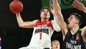 3. CHARLOTTE HORNETS: LaMelo Ball (Illawarra Hawks/Australien, PG, 19 Jahre) - Stats: 17,0 Punkte, 7,6 Rebounds, 6,8 Assists und 1,6 Steals bei 37,5 Prozent FG und 25,0 Prozent Dreier in 31,3 Minuten (12 Spiele)