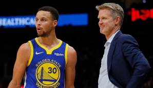 Warriors-Coach Steve Kerr und Stephen Curry wollen in der Saison 2020/21 wieder um die Playoffs mitmischen.