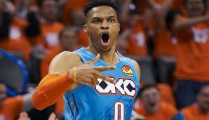 Platz 10: RUSSELL WESTBROOK - 5 Jahre und 206,8 Millionen Dollar bei den Oklahoma City Thunder in 2017 (heute Los Angeles Lakers)