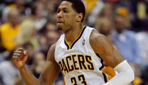 Platz 28: ALL-TIME INDIANA PACERS | Gesamt-Ranking: 89 | Starting Five: Freddie Lewis (PG, 89), Paul George (SG/SF, 93), Danny Granger (SF, 88), George McGinnis (PF/C, 89) und Jermaine O'Neal (PF/C, 91)
