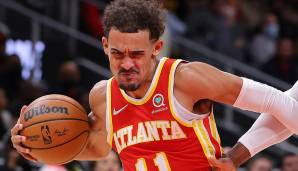 Platz 2: TRAE YOUNG (Atlanta Hawks) - 2.147.111 Stimmen - Stats 2021/22: 27,9 Punkte, 4,0 Rebounds und 9,5 Assists bei 45,6 Prozent aus dem Feld (40 Spiele)