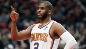 Platz 5: Chris Paul (Phoenix Suns) - 14,9 Punkte, 4,3 Rebounds, 10,7 Assists über 63 Spiele (49,2 Prozent FG, 32,1 Prozent Dreier)