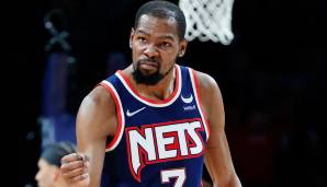 Platz 1: KEVIN DURANT (Brooklyn Nets) - 29,9 Punkte, 7,4 Rebounds, 6,2 Assists über 53 Spiele (52,1 Prozent FG, 38,5 Prozent Dreier)