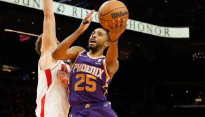 Platz 10: MIKAL BRIDGES (Phoenix Suns) | Alter: 26 | Draft: 2018 (10. Pick) | Erfolge: 1x All-Defense (1x First) | Stats 21/22: 14,2 PPG, 4,2 RPG, 2,3 APG, 53,4 FG%, 36,9 3P%