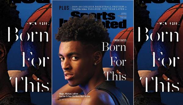 "Magic, Michael, LeBron ... and the 15-year old who's next in line": Das SI-Cover mit Emoni Bates von 2019.