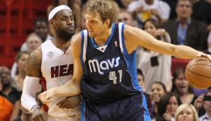 Dirk Nowitzki behielt in den Finals 2011 gegen LeBrons Miami Heat die Oberhand.