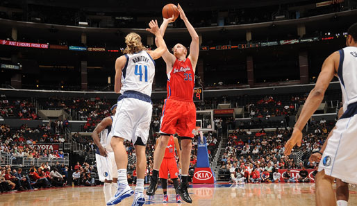 Deutsches Duell im Staples Center: Chris Kaman vs. Dirk Nowitzki