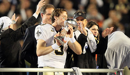 Drew Brees und die Saints haben die Pittsburgh Steelers als Super-Bowl-Champion abgelöst