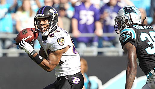 In der letzte Saison verbuchte T.J. Houshmandzadeh (l.) nur 398 Yards und 3 TDs für die Ravens