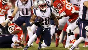 9.: James White (Running Back, New England Patriots) – Wieder einmal wahnsinnig wichtige Option für Brady. Scheint für Playoff-Spiele zu leben.