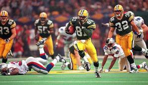 12. Super Bowl XXXI (Januar 1997): Green Bay Packers vs. New England Patriots 35:21 (56 Punkte insgesamt).