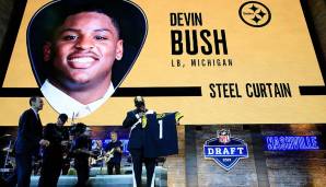10. Pick - Pittsburgh Steelers (Trade mit den Denver Broncos): Devin Bush, LB, Michigan.