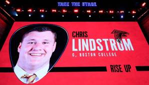 14. Pick - Atlanta Falcons: Chris Lindstrom, OG, Boston College.