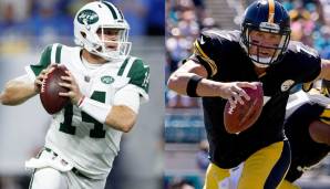 Week 16 - Sam Darnold (Jets) vs. Ben Roethlisberger (Steelers): Nicht nur treffen hier zwei ähnliche QBs aufeinander, es gibt auch noch den zusätzlichen Beigeschmack des Wiedersehens Pittsburghs mit Le'Veon Bell.