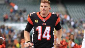 Andy Dalton, QB, Bengals. Drei Picks innerhalb von fünf Plays, darunter ein Pick Six - die Bengals gehen dieses Jahr nirgendwo hin, jetzt scheint es eine Frage der Zeit, ehe in Cincinnati Ryan Finley ein paar Spiele bekommt.