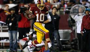 PLATZ 7: Robert Griffin III (Washington Redskins, 2012): 15 Spiele, 120 Runs für 815 Yards und 7 Touchdowns.