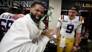 Odell Beckham Jr. feierte mit den Spielern LSUs National Championship.