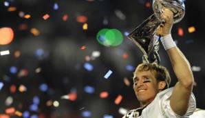 Der letzte Super-Bowl-Sieger im Hard Rock Stadium: Drew Brees und die New Orleans Saints. In Super Bowl XLIV setzte sich das Team mit 31:17 gegen die Indianapolis Colts durch, zum MVP wurde - natürlich - Brees gewählt.