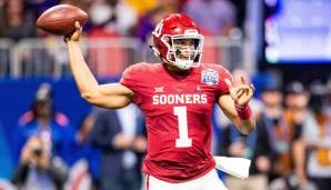 3. Jalen Hurts, Oklahoma: 14 Spiele, 3851 Passing Yards, 32 Touchdowns, 8 Interceptions, 11,3 Yards pro Pass, 69,7 % Completion Percentage, Passer Rating: 191,2
