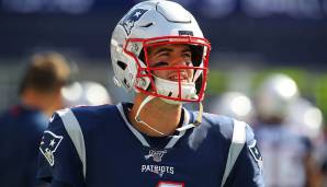 NICHT GEWERTET: Jarrett Stidham, New England Patriots. Stidham bekommt ganz offensichtlich seine Chance, das Brady-Erbe anzutreten. Warf als Rookie letztes Jahr ganze 4 Regular-Season-Pässe, Woche 1 2020 wird sein Starter-Debüt in der NFL sein.