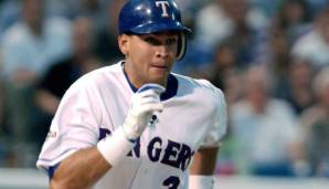 Platz 10: Alex Rodriguez (Texas Rangers, Baseball) - 10 Jahre, 252 Millionen Dollar (2001)