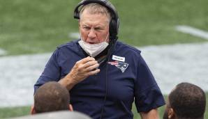 In Corona-Nöten: Erneut wurde ein Spiel der New England Patriots und Coach Bill Belichick aufgrund eines Corona-Vorfalls abgesagt.