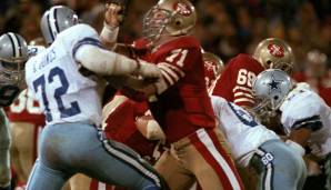 DALLAS COWBOYS, 1974: Ed "Too Tall" Jones, Edge Rusher. Der 2,06 Meter große Jones spielte von 1974 bis 1989 für die Cowboys - nur 1979 verpasste er, da er in dem Jahr kurz mal zurückgetreten war. Er erreichte dreimal den Pro Bowl.