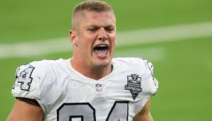 Carl Nassib spielt seit 2016 in der NFL und seit 2020 für die Las Vegas Raiders.