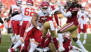 CREED HUMPHREY (C, Chiefs): 36 Pass-Blocking-Snaps verzeichnete Humphrey über zwei Spiele, einen Pressure ließ er dabei nicht zu. Zudem gewohnt dominant als Run-Blocker, der Zweitrunden-Pick dürfte sofort starten und helfen, Mahomes besser zu beschützen.