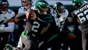 ZACH WILSON, Quarterback, Jets: Im direkten Duell mit Trevor Lawrence machte Wilson sein wohl bestes Spiel der Saison. Er warf zwar nur für 102 Yards (TD), machte aber nicht seine üblichen Fehler und lief zudem für 91, darunter ein 52-Yard-TD.