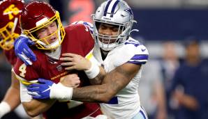 TAYLOR HEINICKE, Quarterback, Washington: Wie schon vor zwei Wochen sah Heinicke katastrophal aus gegen die Cowboys, buddelte seinem Team ein frühes Loch und legte damit den Grundstein für eine sagenhafte Klatsche.