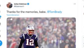Julian Edelman (langjähriger Brady-Mitspieler bei den Patriots).