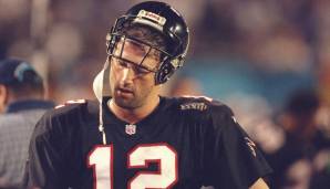 CHRIS CHANDLER - Atlanta Falcons (SB XXXIII): War Zeuge von John Elways letztem Spiel, warf 3 Picks und unterlag den Broncos 19:34. Spielte insgesamt für 7 Teams von 1988 bis 2004. 1998 war seine mit Abstand beste Saison.