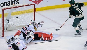 Zach Parise traf im Xcel Energy Center zum zwischenzeitlichen 3:0 gegen Chicago