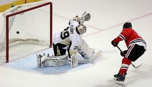 Patrick Sharp besorgte den Gamewinner im Duell mit den Pens