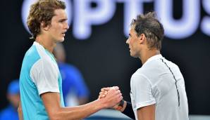 Australian Open 2017: Gutes Turnier von Zverev. Gegen den Großmeister aus Spanien war in Runde drei aber kein Kraut gewachsen. Immerhin verlangte Zverev Nadal in fünf Setzen alles ab.