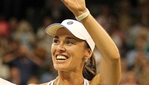 Im Jubeln hat Martina Hingis jahrelange Routine