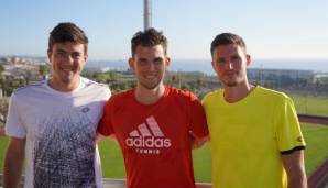 Sebastian Ofner, Dominic Thiem, Dennis Novak