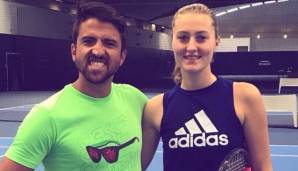 Kristina Mladenovic trainiert während der Offseason