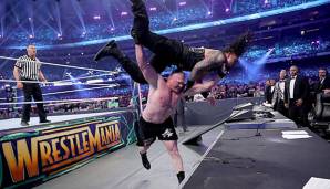 Brock Lesnar verteidigte die Universal Championship bei WrestleMania 34 erfolgreich gegen Roman Reigns.