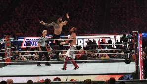 Edge schlug Bryan schließlich mit einem Stuhlschlag aus dem Kampf. Reigns hätte beinahe das gleiche Schicksal ereilt, er wurde aber dank Hilfe von Jey Uso gerettet.