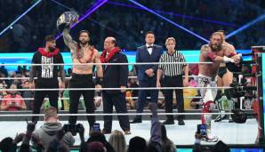 Am Ende blieb der Titel somit in den Händen von Reigns. Der amtierende Champion legte Edge und Bryan übereinander und pinnte beide gleichzeitig. Ein würdiger Abschluss der Show!