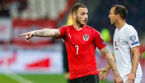 Marko Arnautovic gegen Lettland.