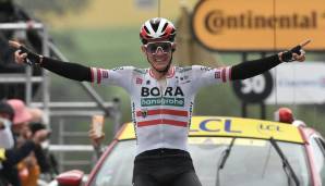 Der österreichische Straßenradmeister Patrick Konrad hat dem deutschen Team Bora-hansgrohe den zweiten Etappensieg bei der 108. Tour de France beschert.