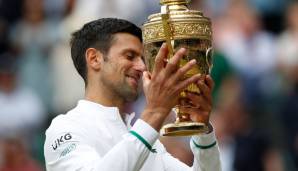 Mit seinem sechsten Wimbledon-Titel schließt Njovak Djokovic zu Rafael Nadal und Roger Federer auf (je 20 Grand Slams).