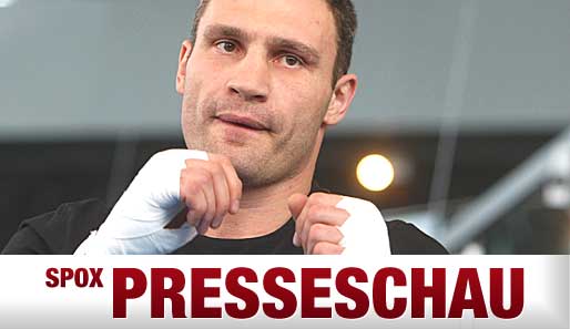 Wird normalerweise nur im Ring und beim Training aggressiv: Vitali Klitschko